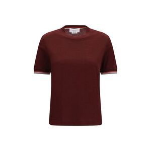 Thom Browne Bordeaux Wool Oves Aries Women's T-Shirt